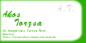 akos torzsa business card